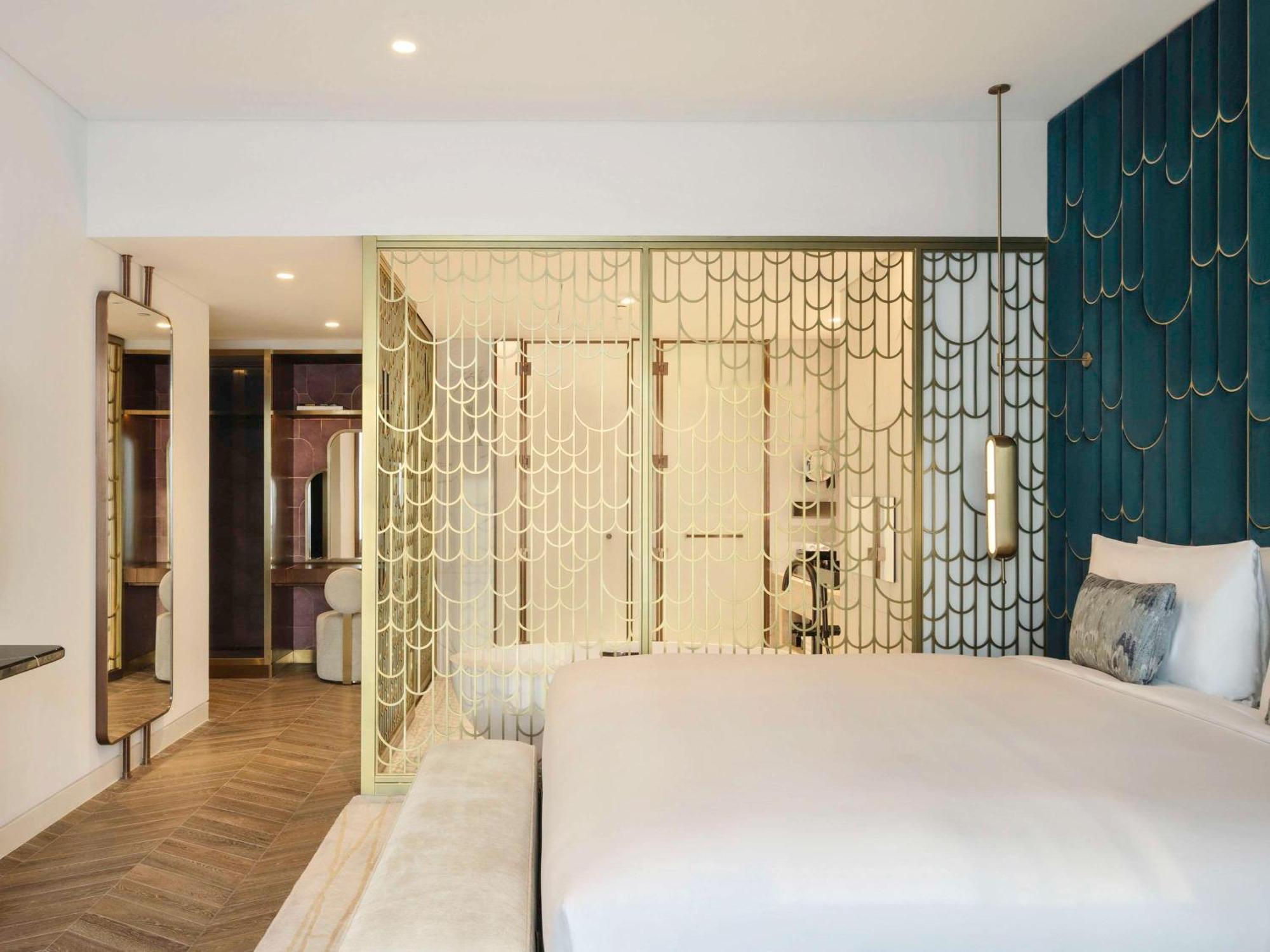 Hotel So/ Uptown Dubai Exterior foto A bedroom at the hotel