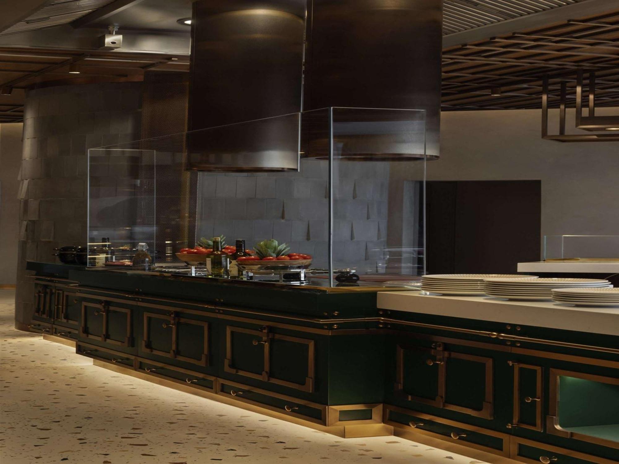 Hotel So/ Uptown Dubai Exterior foto A rendering of the open kitchen at the restaurant