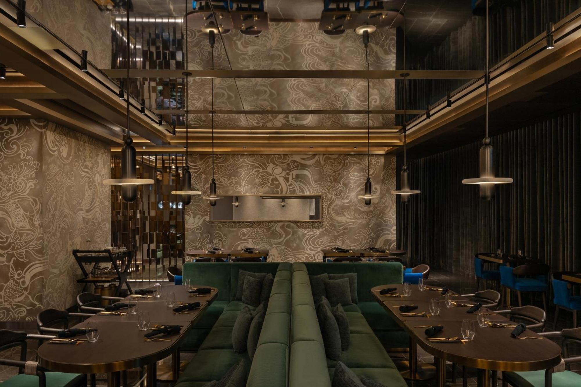 Hotel So/ Uptown Dubai Exterior foto Interior of the restaurant