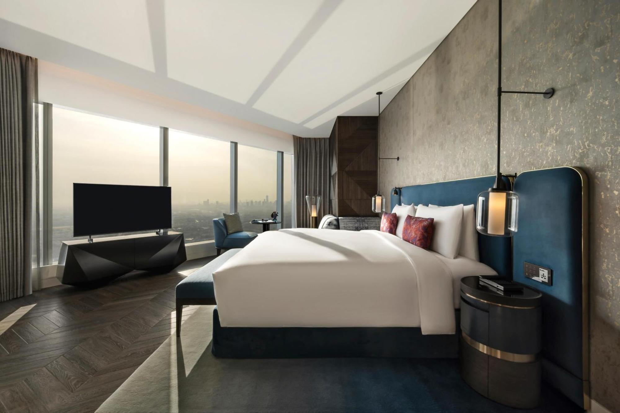 Hotel So/ Uptown Dubai Zimmer foto A bedroom at the hotel